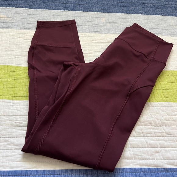 Lululemon In Movement 25” - Dark Red (Garnet?) - Picture 6 of 9
